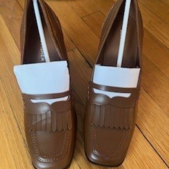 Marc Fisher Hamish Block Heel Loafer, Size 6.5, Brown, Brand New Never Worn - Picture 3 of 5